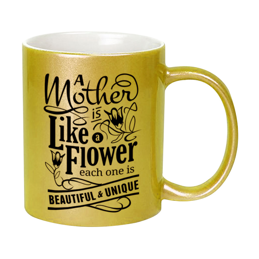 print gold mug